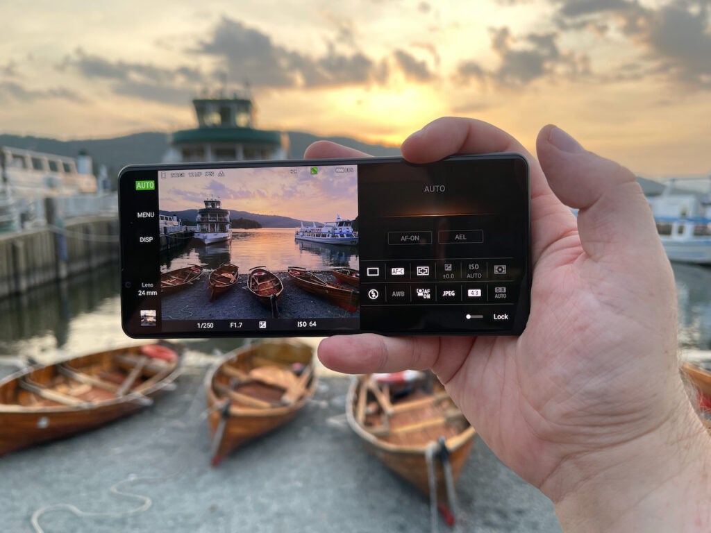 SonyXperia1III tomando una foto