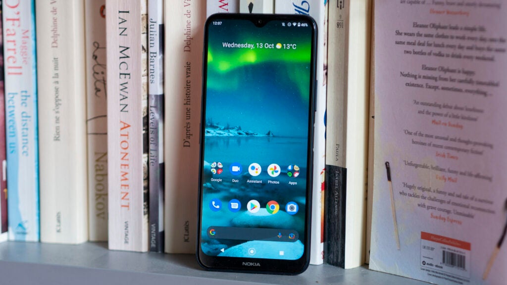 Pantalla Nokia G50 encendida