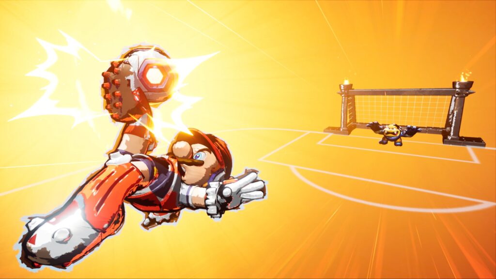 Mario realizando un movimiento Hyper Strike