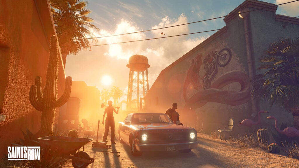 Un auto en la calle en Saints Row (2022)