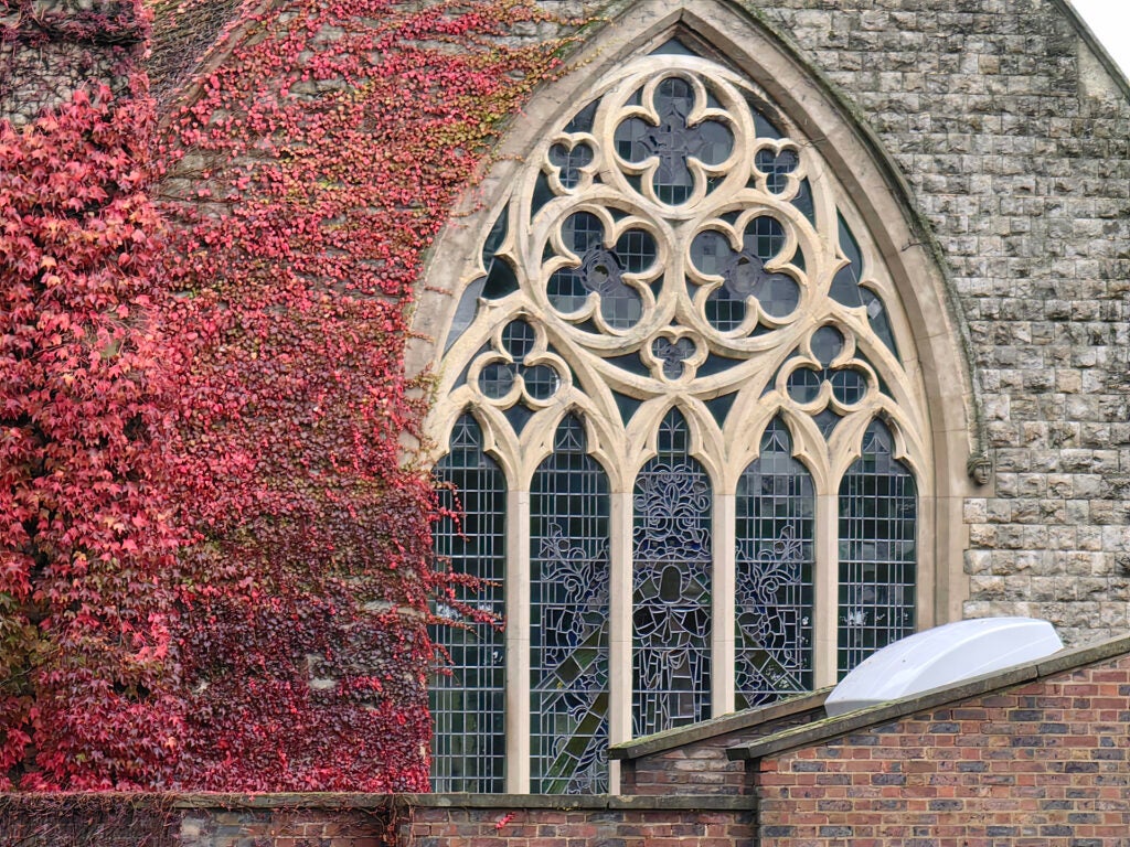 Close-up of a church, taken with the Huawei Mate 50 Pro