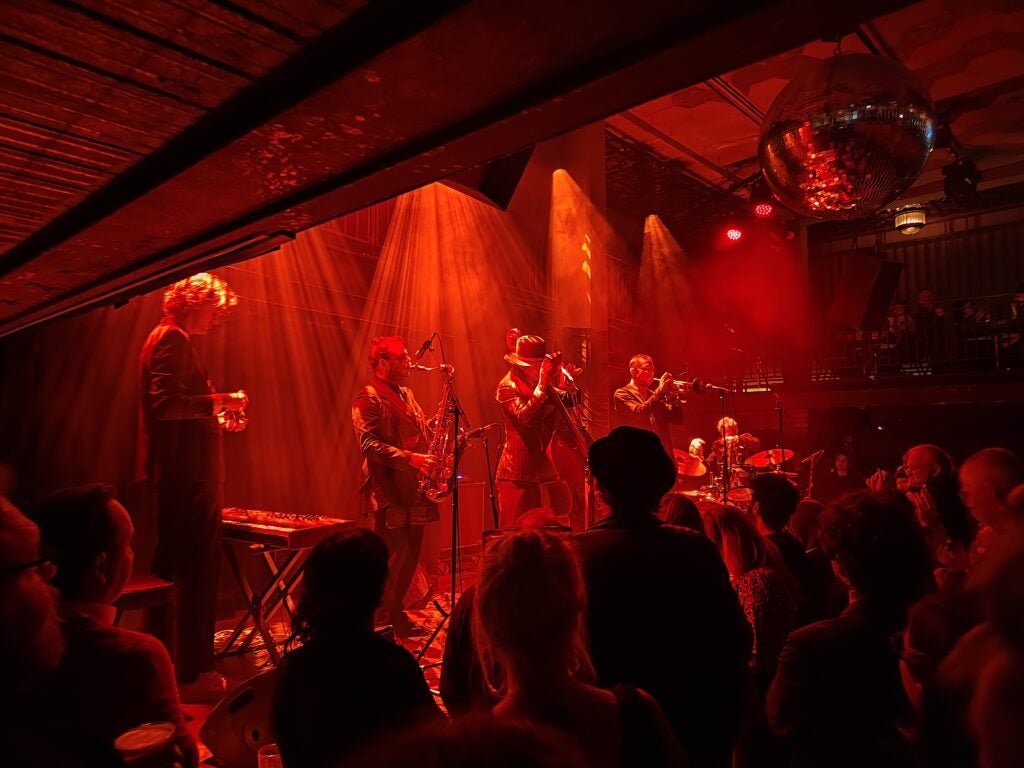 A music gig captured with the Motorola ThinkPhone